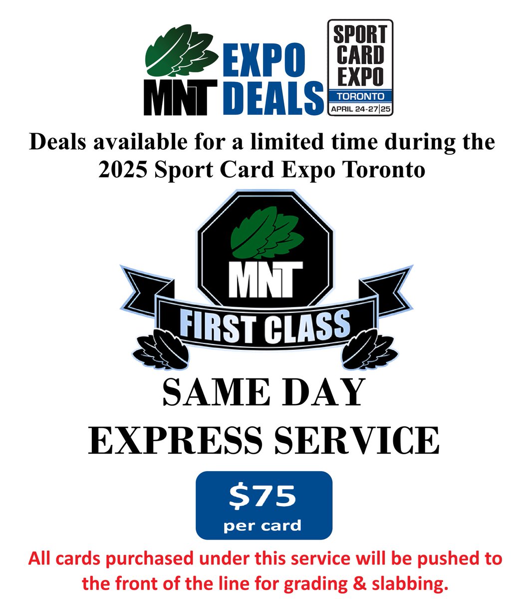 Looking to get some on site slabbing done <a href="/sportcardexpo/">sportcardexpo</a> then make sure to check us out at booth #3809 we’ve got you covered. We will be announcing more drop off specials and giveaways this weekend/early next week. If you have questions email us at mntgrading@gmail.com