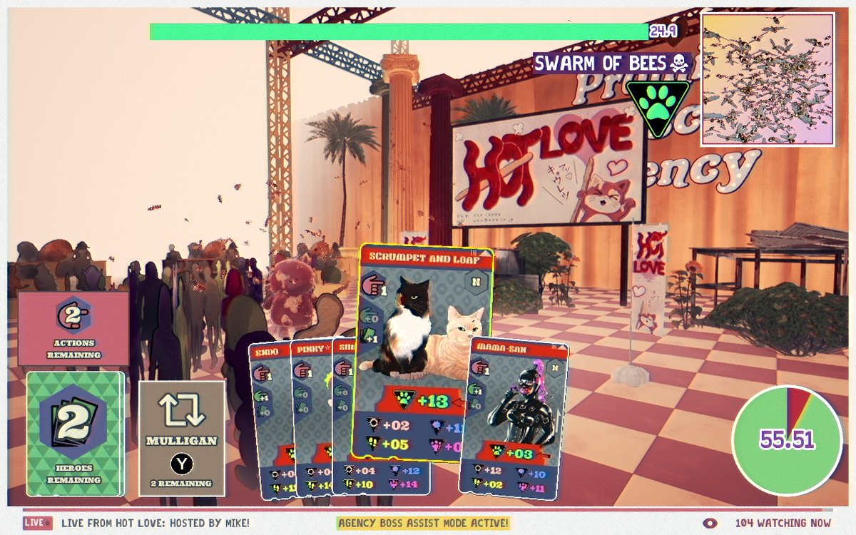 Promise Macot Agency (<a href="/KaizenGameWorks/">PROMISE MASCOT AGENCY ⛩️ OUT NOW! ⛩️</a>, 2025)

In the eyes of yakuza across the country, Michizane Sugawara (aka The Janitor), died during a 12K million yen exchange with a potential ally in Tokyo. His boss, the matriarch of the Shimazu family, helped him fake his death and