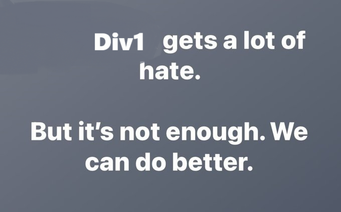 ileenoot's tweet photo. rt if u hate div1 <3 https://t.co/CJSsidED7I
