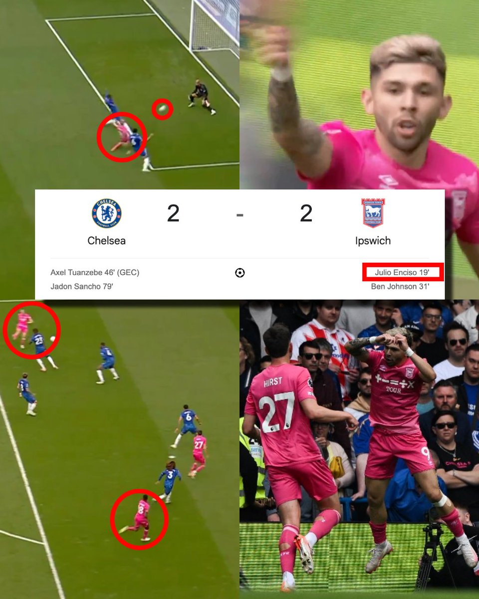 ➤ Hoy le volvió a marcar al Chelsea.
➤ Hoy puso una asistencia buenísima.
➤ Hoy fue clave para que su equipo sumara de visita.
➤ Hoy hizo el SIIIIIIIIU en territorio blue.

Julio Enciso otra vez se apareció en Stamford Bridge. 

DE PARAGUAY PARA EL MUNDO.