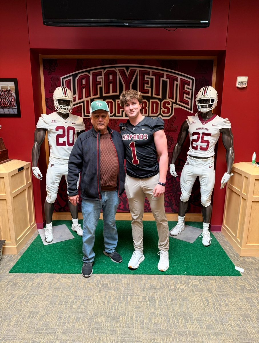 Jack Fitzgerald 6’2 205 ATH (@jackfitz700) on Twitter photo Thanks <a href="/Coach_Saint/">Mike Saint Germain</a> for having me at Lafayette. I loved being on campus. Can't wait to be back!
<a href="/Coach__Trox/">John Troxell</a> <a href="/CoachRoeder/">Ryan Roeder</a> <a href="/MCthedc/">Meade Clendaniel</a> <a href="/Coach_Dono6/">Don Nathaniel</a> Thanks <a href="/Coach_Saint/">Mike Saint Germain</a> for having me at Lafayette. I loved being on campus. Can't wait to be back!
<a href="/Coach__Trox/">John Troxell</a> <a href="/CoachRoeder/">Ryan Roeder</a> <a href="/MCthedc/">Meade Clendaniel</a> <a href="/Coach_Dono6/">Don Nathaniel</a>