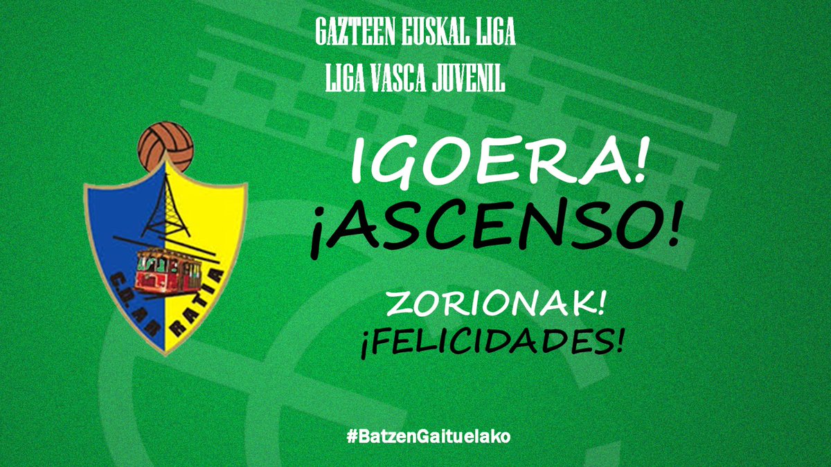 EFF_FVF's tweet photo. 🅸🅶🅾🅴🆁🅰!

🔼 @ArratiaFutbola-ren bigarren igoerari esker, 𝑮𝒂𝒛𝒕𝒆𝒆𝒏 𝑵𝒂𝒛𝒊𝒐𝒏𝒂𝒍 𝑳𝒊𝒈𝒂𝒏 izango dugu!

🏆¡Tendremos al @ArratiaFutbola en 𝑳𝒊𝒈𝒂 𝑵𝒂𝒄𝒊𝒐𝒏𝒂𝒍 𝑱𝒖𝒗𝒆𝒏𝒊𝒍 gracias a su segundo ascenso!

👏ZORIONAK! https://t.co/8cdJtWPdwW