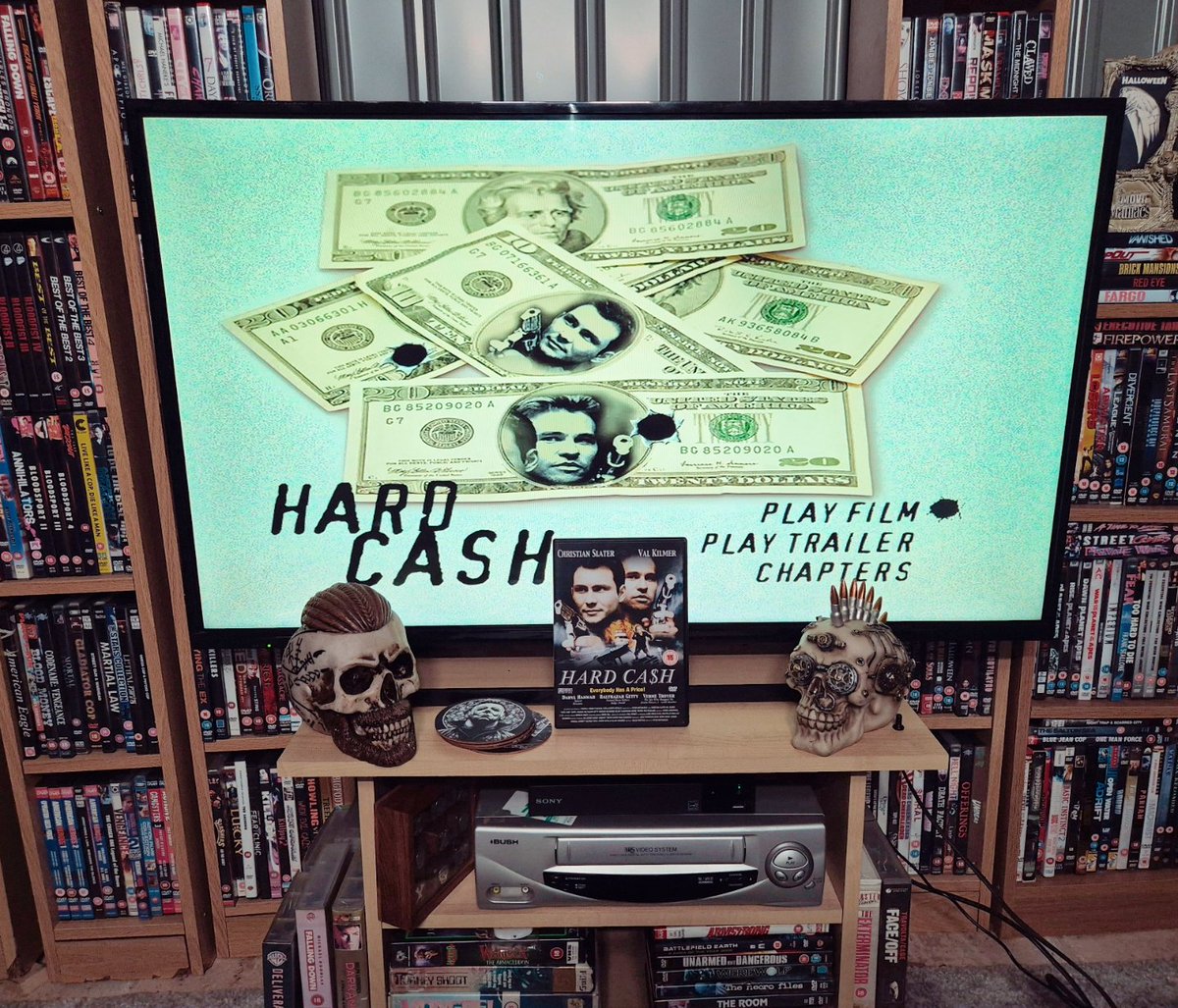 BadMovieCult's tweet photo. #onefromthevault
Hard Ca$h (2002)
An action thriller I've never heard of, but an impressive cast
No idea how long I've owned it, but I finally watched it in memory of Val Kilmer
#hardcash #valkilmer #christianslater #darylhannah #bokeemwoodbine #williamforsythe #vernetroyer https://t.co/VaSNh0dt0q
