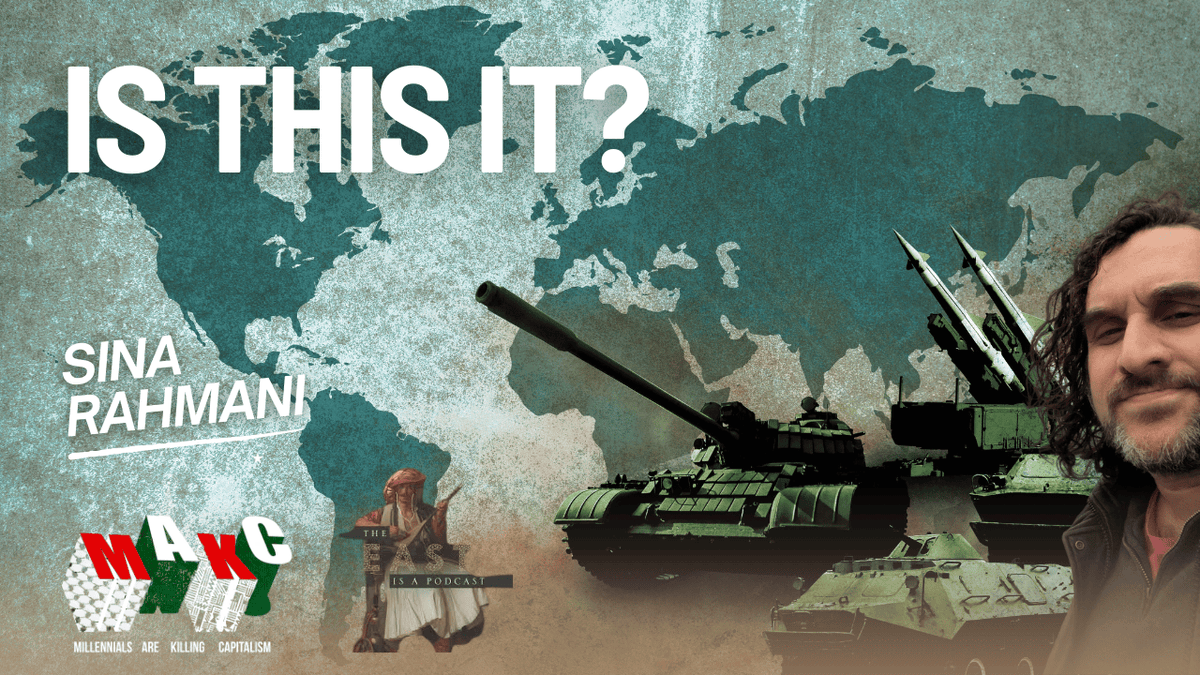 Millennials Are Killing Capitalism (@makcapitalism) on Twitter photo You asked for more? 3 hours wasn't enough for you? We answered! Monday at 10 AM EDT <a href="/UrOrientalist/">Heshmat Alavi's Trenchcoat</a> of <a href="/east_podcast/">The East is a Podcast</a> comes back. We'll discuss whether we stand on the precipice of World War III. Are we already in it? youtube.com/live/Nnczcre9J… You asked for more? 3 hours wasn't enough for you? We answered! Monday at 10 AM EDT <a href="/UrOrientalist/">Heshmat Alavi's Trenchcoat</a> of <a href="/east_podcast/">The East is a Podcast</a> comes back. We'll discuss whether we stand on the precipice of World War III. Are we already in it? youtube.com/live/Nnczcre9J…