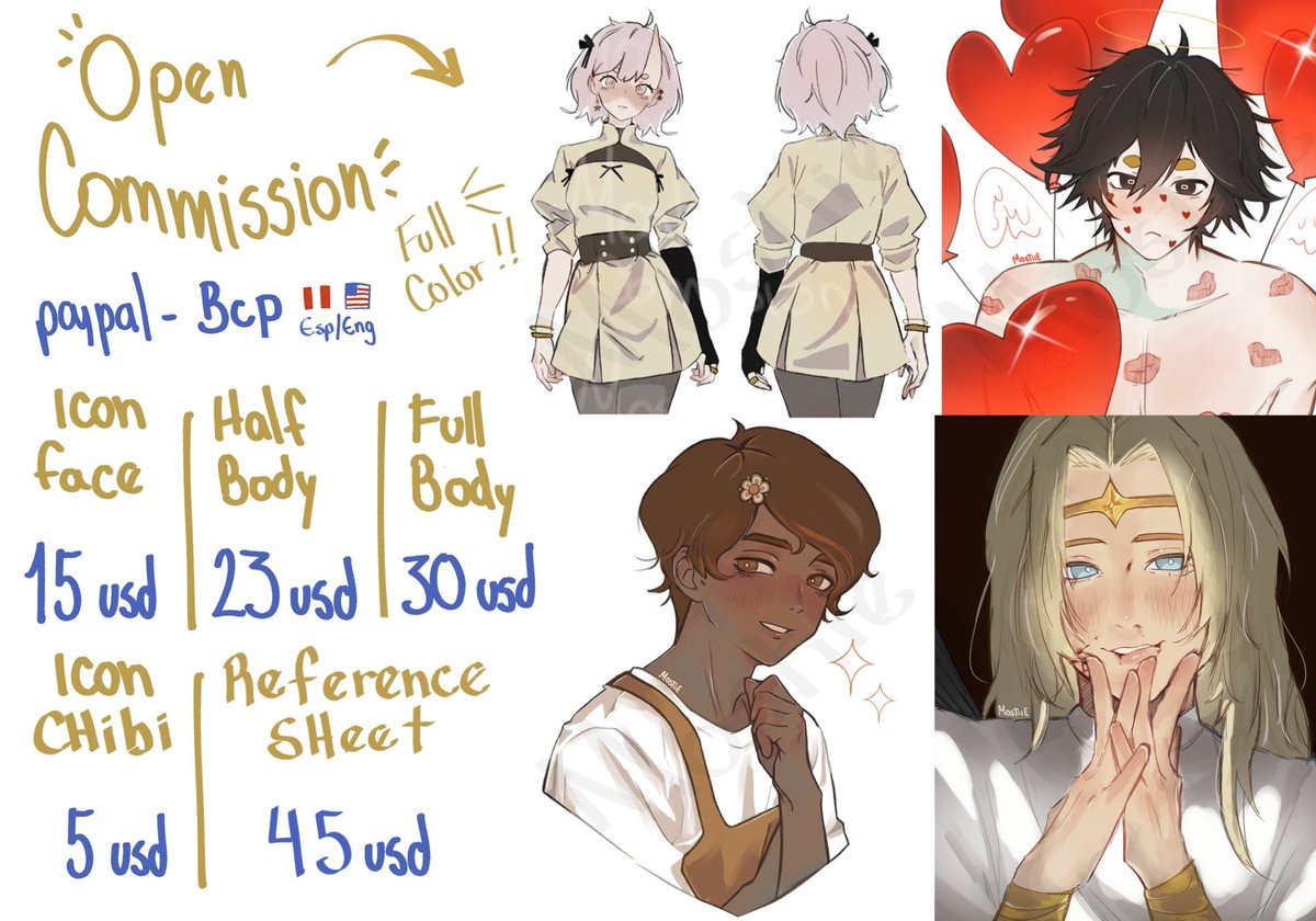 M0STiiE's tweet photo. @Artistreccs Dm me if you're interested [vgen active @mostiie] ESP/ENG
MOP: paypal or vgen
TAT: 7-14 days (it may be less time)
Commissions TOS, more samples, more information and social:  https://t.co/iL3UZjjqJp ♥️ https://t.co/wxHs5yMH2e
