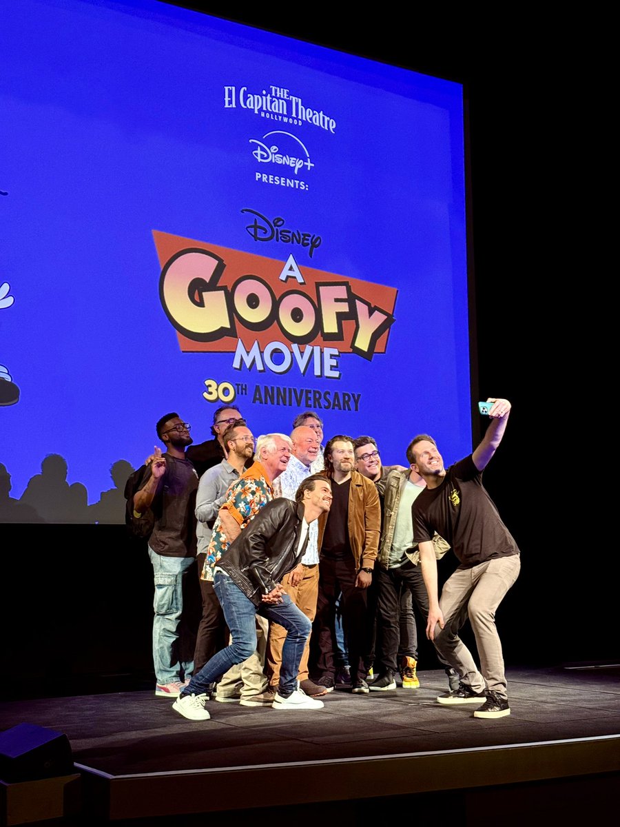 GoofyDocFilm's tweet photo. What an incredible night celebrating
#AGoofyMovie at the @ElCapitanThtre! Thank you to everyone who watched #NotJustAGoof this week and made this 30th anniversary extra special. https://t.co/Yv6g4ew3Es