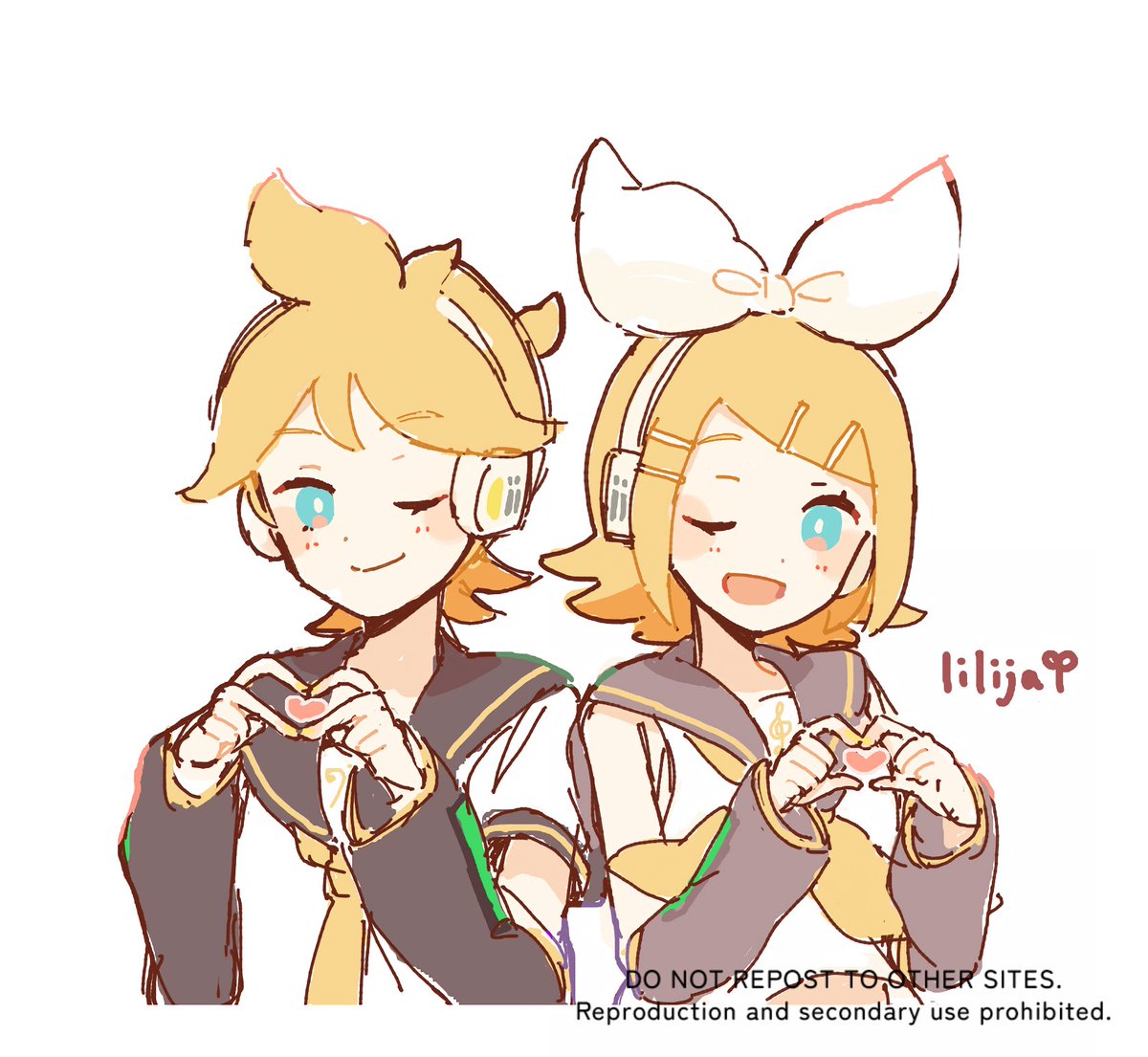 hnnntm_'s tweet photo. 🫶🫶  #鏡音リン  #鏡音レン https://t.co/GvTC1EAUEb