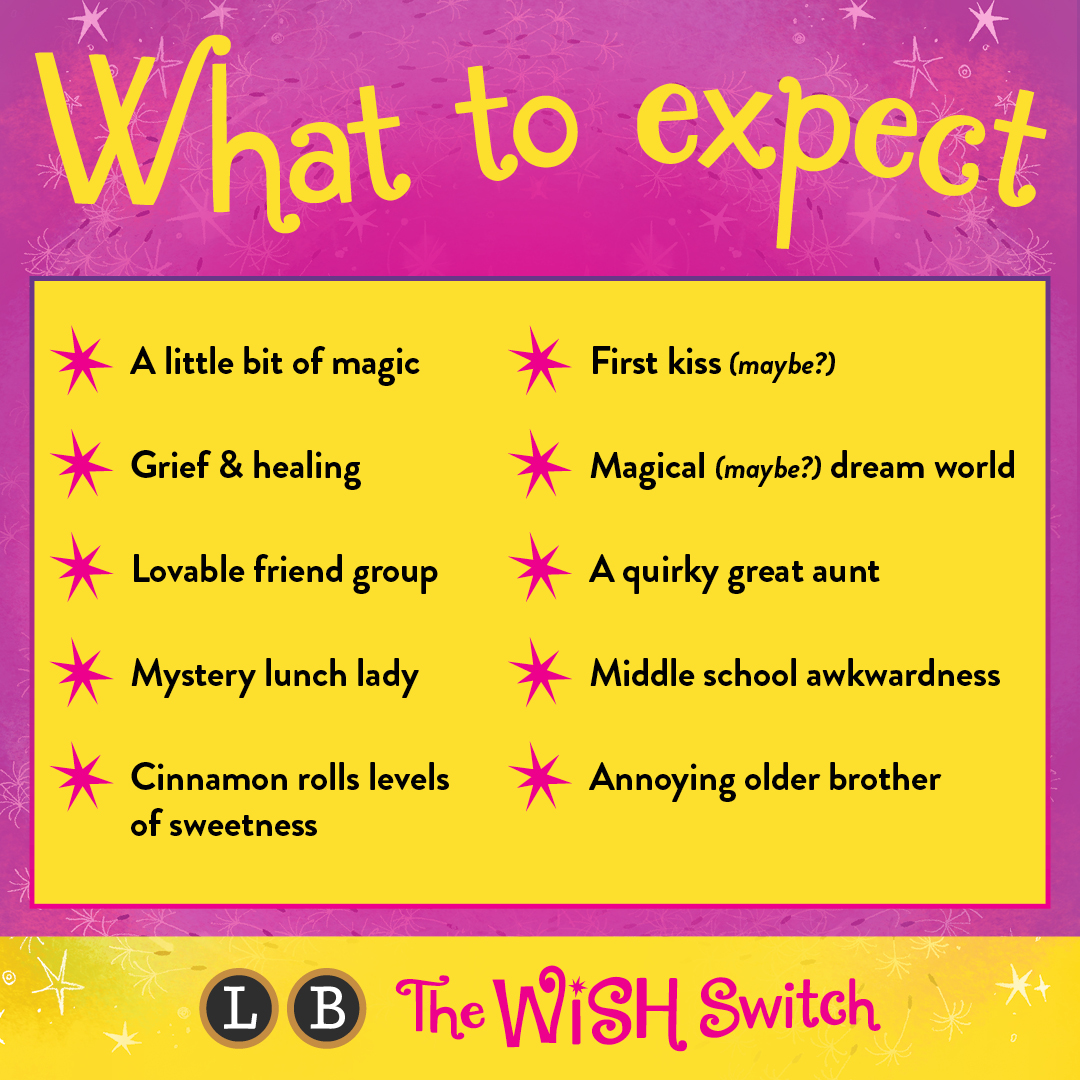 Little, Brown Young Readers (@littlebrownyr) on Twitter photo The Wish Switch by <a href="/LAPainter/">Lynn Painter (Taylor's version)</a> will be here in ONE MONTH!! Here's what you can expect!
bit.ly/4ld44ej The Wish Switch by <a href="/LAPainter/">Lynn Painter (Taylor's version)</a> will be here in ONE MONTH!! Here's what you can expect!
bit.ly/4ld44ej