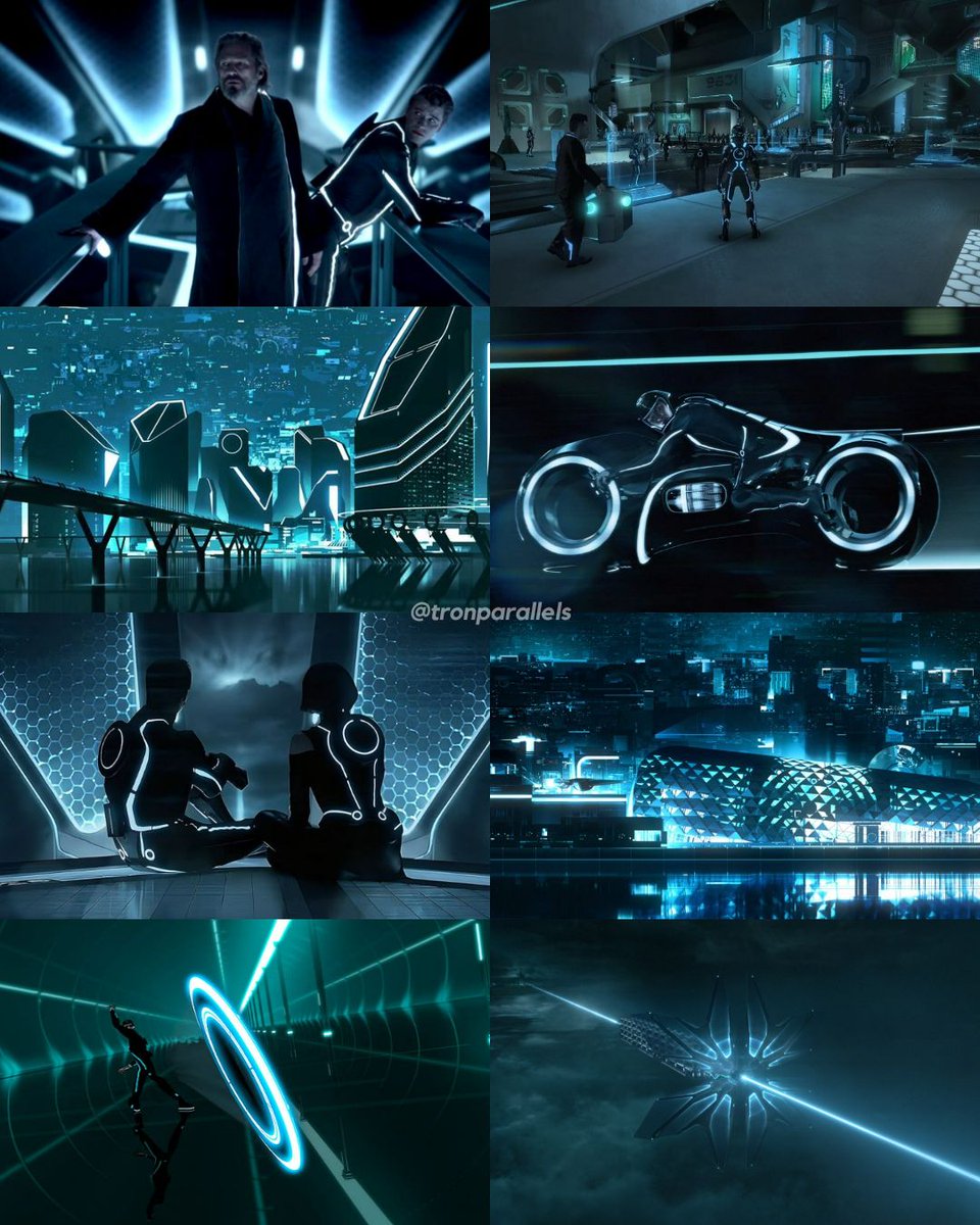 tronparallels's tweet image. Flynn&apos;s Grid                           Dillinger&apos;s Grid