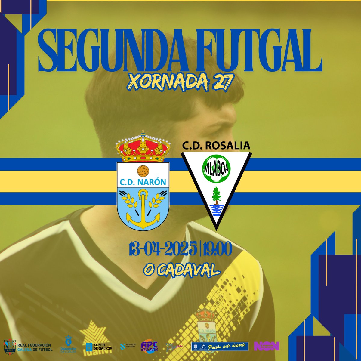 ¡DIA DE PARTIDO! 

Volvemos a #OCadaval para recibir a un rival directo, o CD Rosalía.

¡VAMOS!

#CDNaron