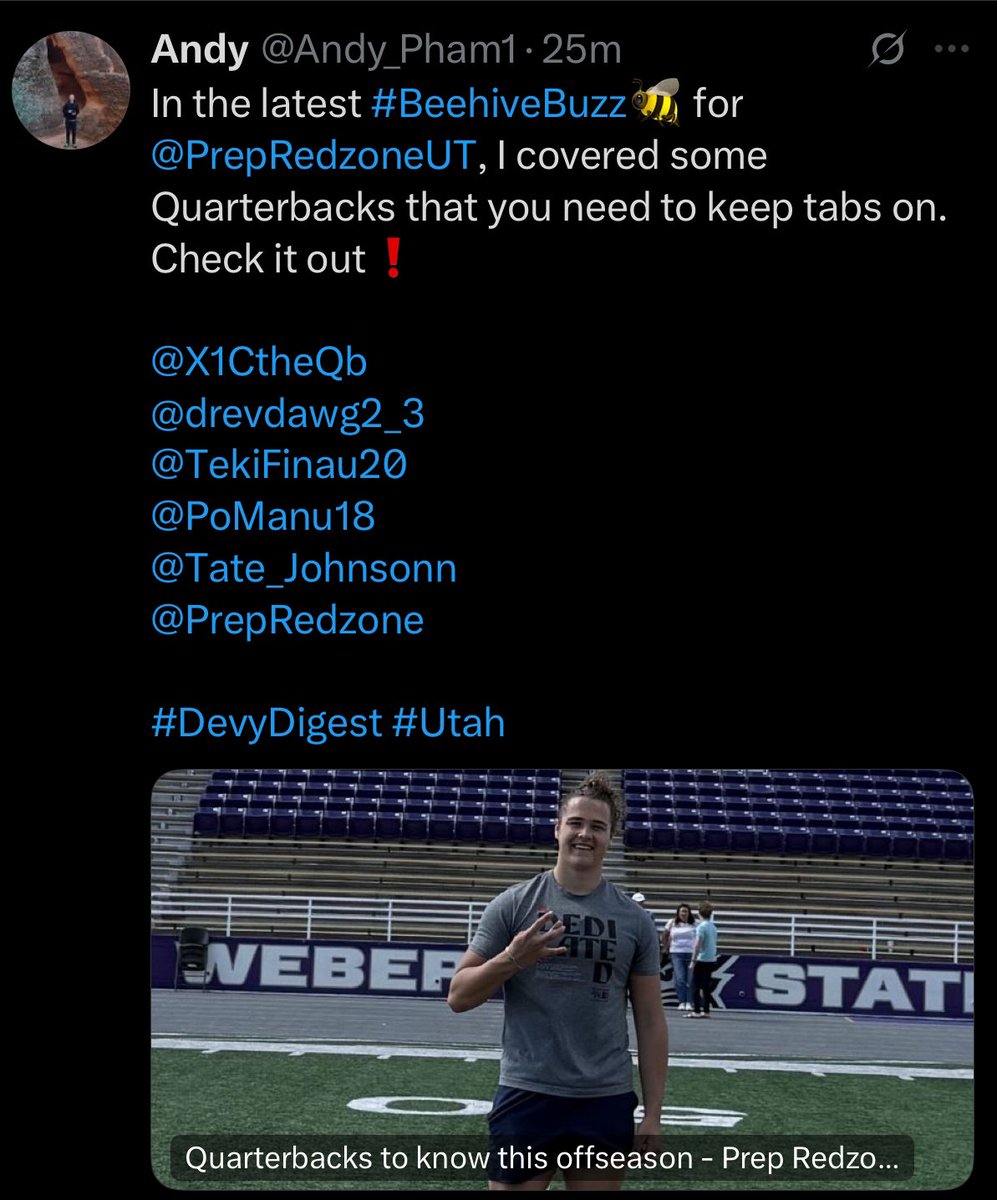 Tate Johnson (@tate_johnsonn) on Twitter photo Thank you <a href="/PrepRedzoneUT/">Prep Redzone Utah</a> and <a href="/Andy_Pham1/">Andy</a> for the write up!
<a href="/football_mtn/">Mountain View High School Football</a> Thank you <a href="/PrepRedzoneUT/">Prep Redzone Utah</a> and <a href="/Andy_Pham1/">Andy</a> for the write up!
<a href="/football_mtn/">Mountain View High School Football</a>
