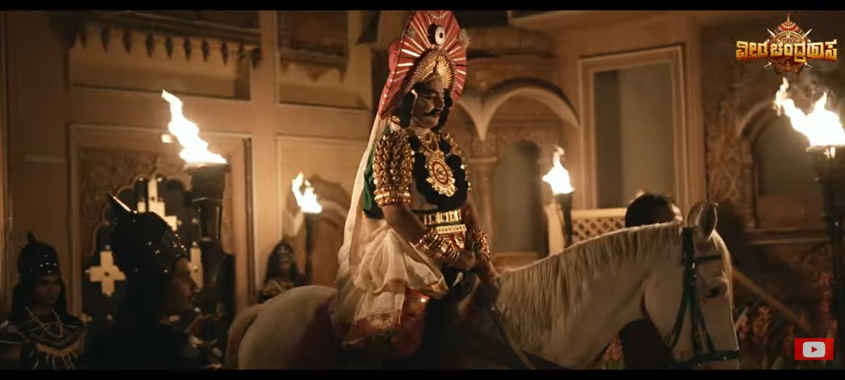 MysticalDimplz's tweet photo. Bringing Yakshagana to the big screen while staying true to its essence is a remarkable achievement. 

Hats off to the entire team!🫡🔥
#VeeraChandrahasa #Shivarajkumar https://t.co/BxqkQHvJR1