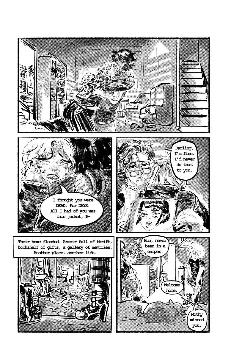 pixelateforwork's tweet photo. Second half of the Helene/Asheville comic. Miss my stand-up community. (2/2) https://t.co/gQKMM5wxVv