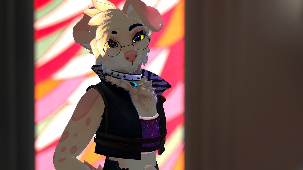 Solryn_Sypher's tweet image. Meet Aurora! My new lassy, she&apos;s a border Collie dachshund mix.
Textures done by @1LeggedBanditVR 
Astrawolf Avi by @LegacyTwoTails 
Photos by me