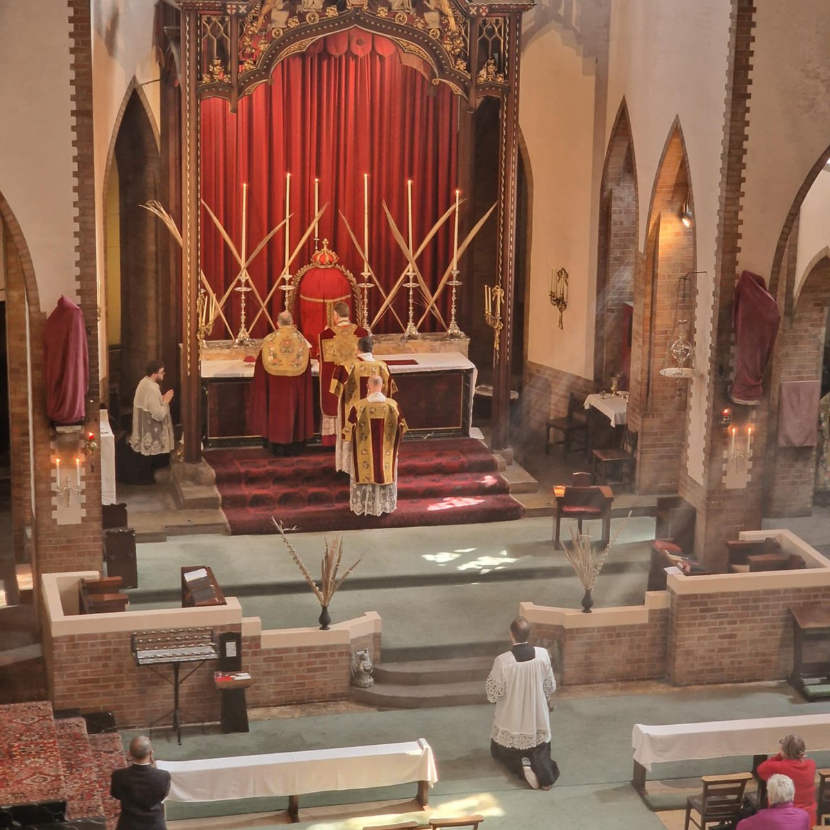 StSilasNW5 (@stsilasnw5) on Twitter photo At S. Silas we began with the blessing of the Palms outside and Mass continued with the sing Passion and a beautidil homily from Bishop Jonathan on the last words of Jesus giving us all much to contemplate as we begin this Holy Week. <a href="/bishopoffulham/">The Bishop of Fulham</a> At S. Silas we began with the blessing of the Palms outside and Mass continued with the sing Passion and a beautidil homily from Bishop Jonathan on the last words of Jesus giving us all much to contemplate as we begin this Holy Week. <a href="/bishopoffulham/">The Bishop of Fulham</a>