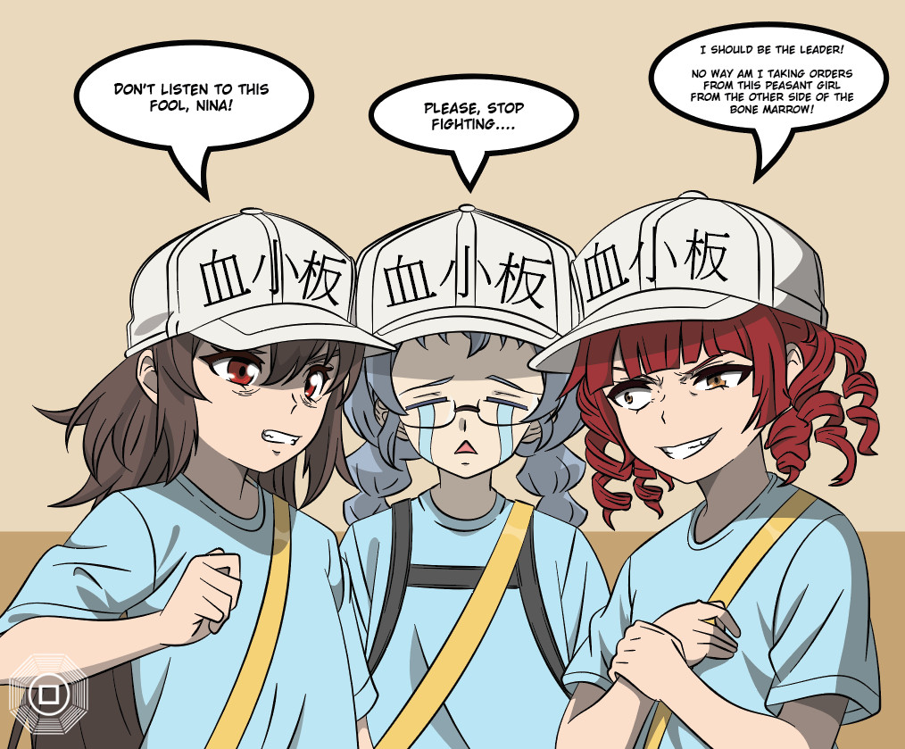 STARWARSSTUDIO's tweet image. Frederica, Nina, and Svenja as platelets in a 86 x Cells At Work Crossover
(Part of a WIP that also takes a while too)
#エイティシックス
#EightySix
#86エイティシックス
#はたらく細胞