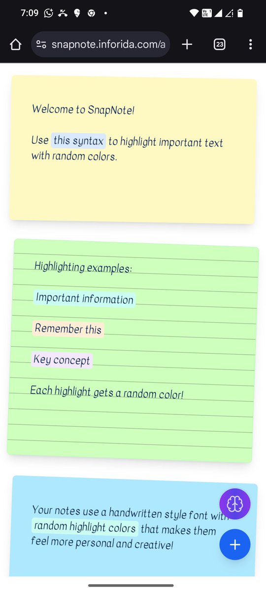 abhivendra's tweet photo. Want to try the result of my 3-day sprint?
Check out the SnapNote AI
https://t.co/ubrKQMZbzs
Create sticky notes from your transcript in seconds.
Or write freely and get AI-powered summaries.
#BuildInPublic #AItools #StartupLife #SnapNote #CodingWithAI #vibecoding https://t.co/hjotO9zI4E