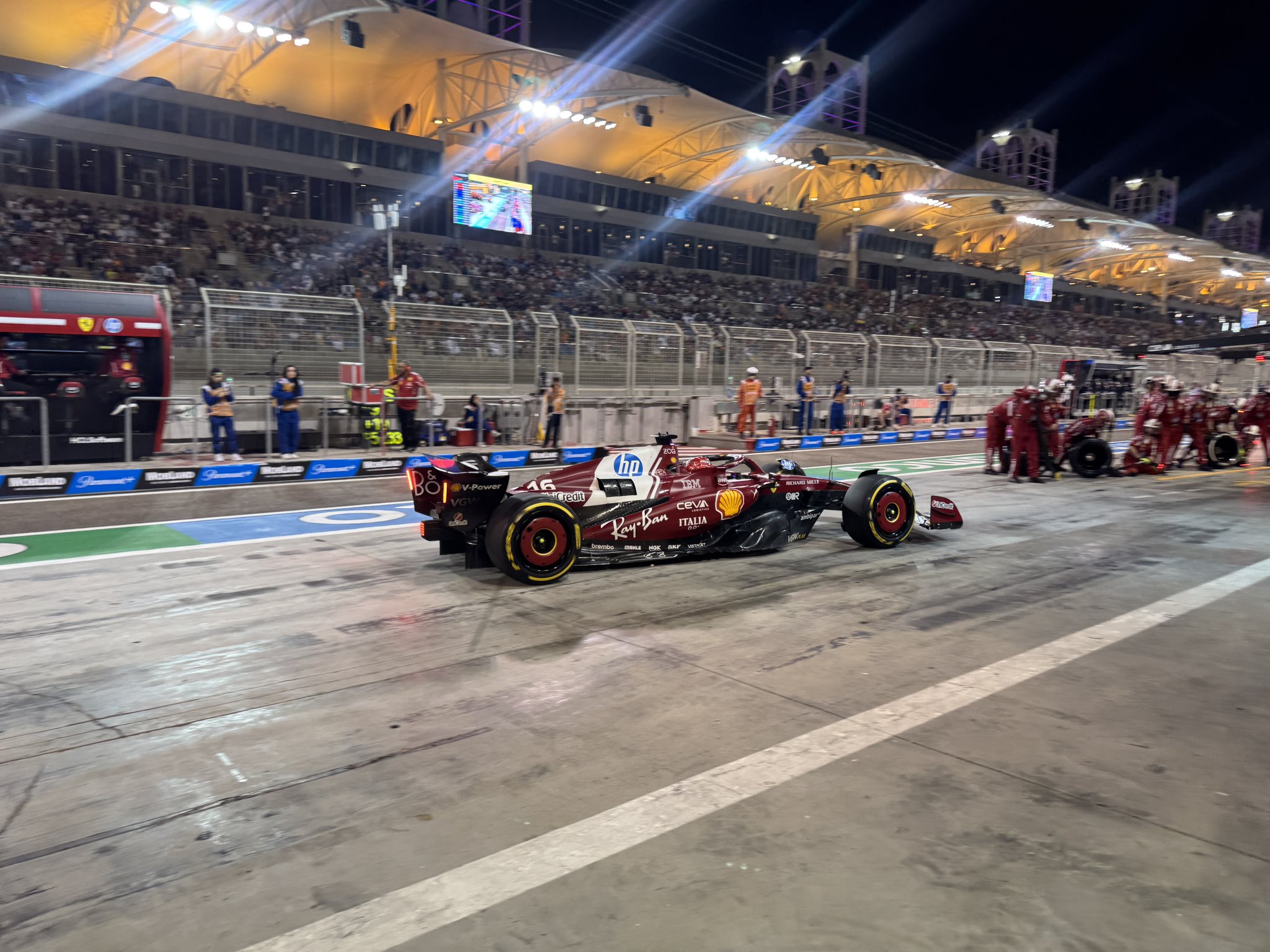 Charles Leclerc in Ferrari SF-25 at Bahrain