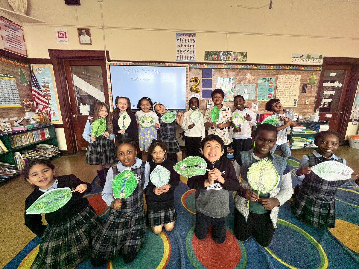 Hosanna! 

Happy Palm Sunday! 

Photo credit: St. Michael School, Lowell 

 #PalmSunday #Hosanna #StMichaelSchool #HolyWeek #LowellMA #FaithAndCommunity #ChurchFamily #BlessedSunday #EasterSeason #ReligiousCelebration
