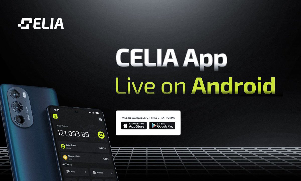 CeliaWallet's tweet photo. 🎉 Big news, #CeliaCommunity! The Celia App is LIVE NOW on Android 🤖! 🚀 As of today, April 13, 2025, your crypto journey just got better—mine, stake, and earn right from your phone! 

Download app 🔗: https://t.co/ByWMT6BAwZ