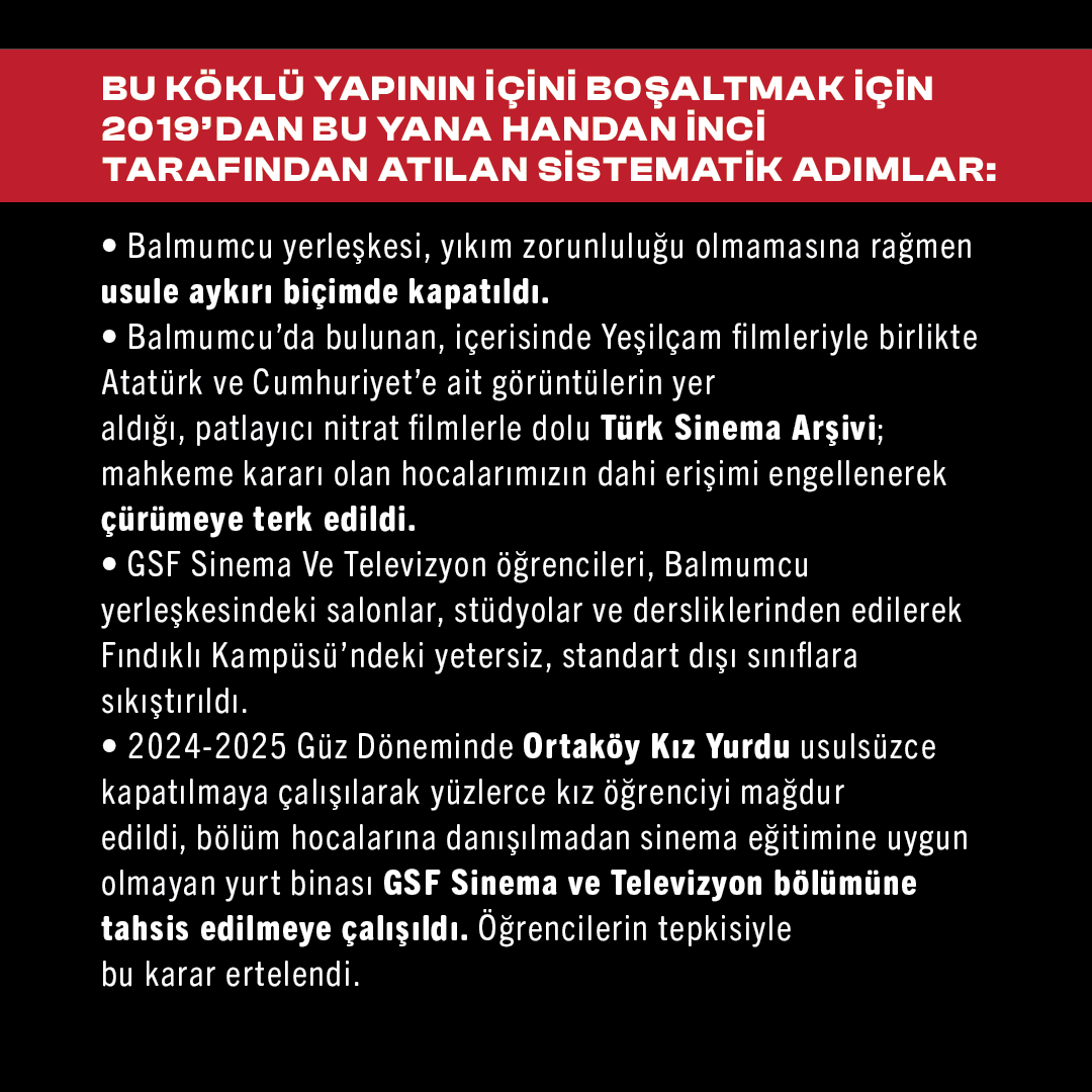 balmumcuya's tweet photo. Mimar Sinan Güzel Sanatlar Üniversitesi'nin sesine kulak ver! 143 yıllık miras 4 yılda çürütüldü. Nasıl mı? gelin anlatalım...  #BalmumcuyaDokunma #ÖzgürDemokratikÜniversite https://t.co/PVjt6rG3Gn