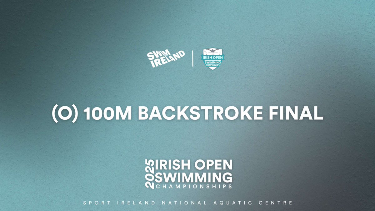 (𝗢) 𝟭𝟬𝟬𝗺 𝗕𝗔𝗖𝗞𝗦𝗧𝗥𝗢𝗞𝗘 𝗙𝗜𝗡𝗔𝗟

🥇 Brandon Biss | Swim Belfast | 56.72
🥈 Neddie Irwin | National Centre Limerick | 57.67
🥉 Emmett Cousins | New Ross | 57.69
