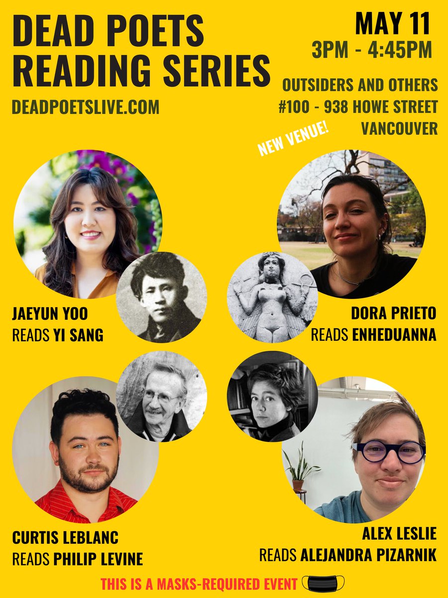 DeadPoetReading's tweet image. Our next reading is at our new home Outsiders and Others: @PancouverMedia @georgiastraight @CBCVancouver @ubccrwr @SFUenglish @Talonbooks @AnvilPress @PrismLitMag