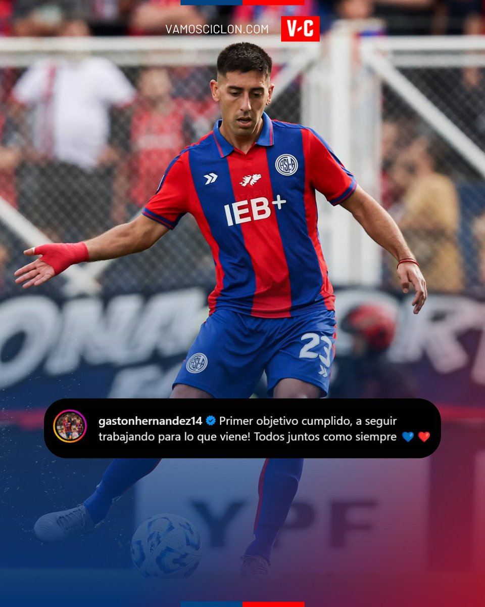 VamosCiclonSL's tweet photo. 💬 “Primer objetivo cumplido, a seguir trabajando para lo que viene. Todos juntos, como siempre 💙❤️”.
🔵🔴 Tonga Hernández: entrega, compromiso y un mensaje claro tras clasificar...
#SanLorenzo #VamosCiclón #GastónHernández #OrgulloCuervo #Playoffs #TorneoApertura https://t.co/4TUdoNXdSE