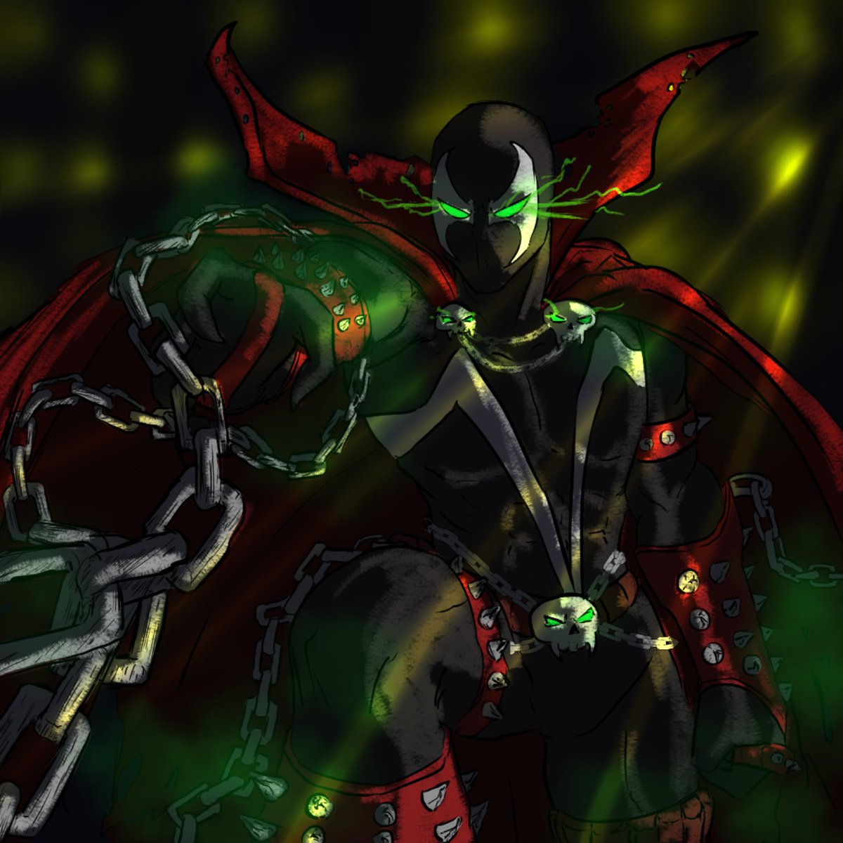 suspirademencia's tweet image. Otro dibujo del directo pasado 😎😎 .Ahora un poquito de spawn 
kick.com/suspirademencia

#illustration #Imagecomic #ToddMcfarlane
#spawn #digitalart