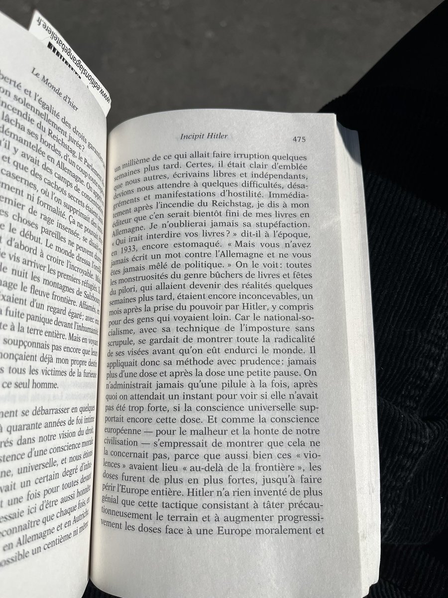 Marioncer's tweet photo. Lire Le monde d’hier de Stefan Zweig en 2025… https://t.co/qWqWmqj75L