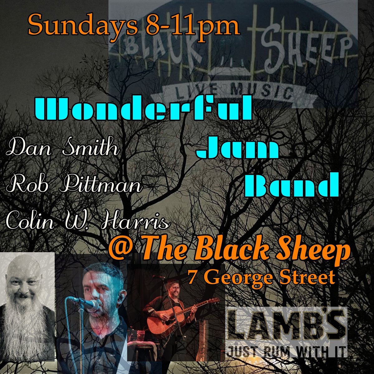 Tonight it's jam time with The Wonderful Jam Band 8:00-11:00! Doors open at 7:00 with Corby Spirit specials all night!