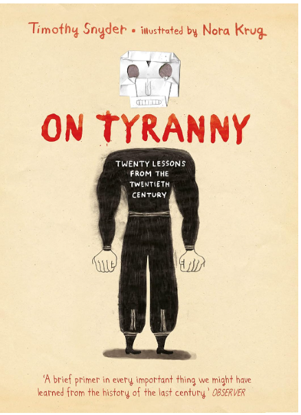 Pen Avey (@penavey) on Twitter photo Just finished reading <a href="/TimothyDSnyder/">Timothy Snyder</a>'s ON TYRANNY (the graphic novel version, illustrated by Nora Krug). Deeply thought provoking - and worrying - especially in light of what's happening in US politics right now. #recommended #graphicnovel Just finished reading <a href="/TimothyDSnyder/">Timothy Snyder</a>'s ON TYRANNY (the graphic novel version, illustrated by Nora Krug). Deeply thought provoking - and worrying - especially in light of what's happening in US politics right now. #recommended #graphicnovel