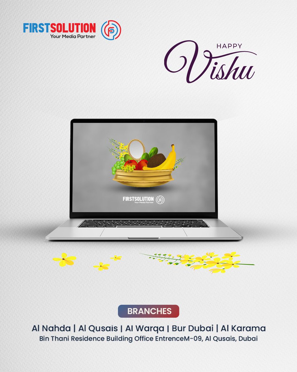 FSolutionMedia's tweet image. ✨ Happy Vishu! ✨
May this new beginning bring
fresh ideas 💡,
creative energy 🎨, and
digital success 📱💻.

Let’s welcome this season of
hope 🌱, growth 📈, and positivity ☀️.

– From the team at First Solution Media

#HappyVishu #NewBeginnings #CelebrateCreativity
