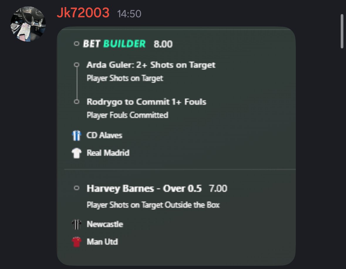 jk720031's tweet image. HOLY FUCK🤯

I’m one selection off £10,000 today🌟

If Barnes has a shot on target from outside the box I will give someone £1,200😅

Dont have to be following, just make sure you like this tweet👍