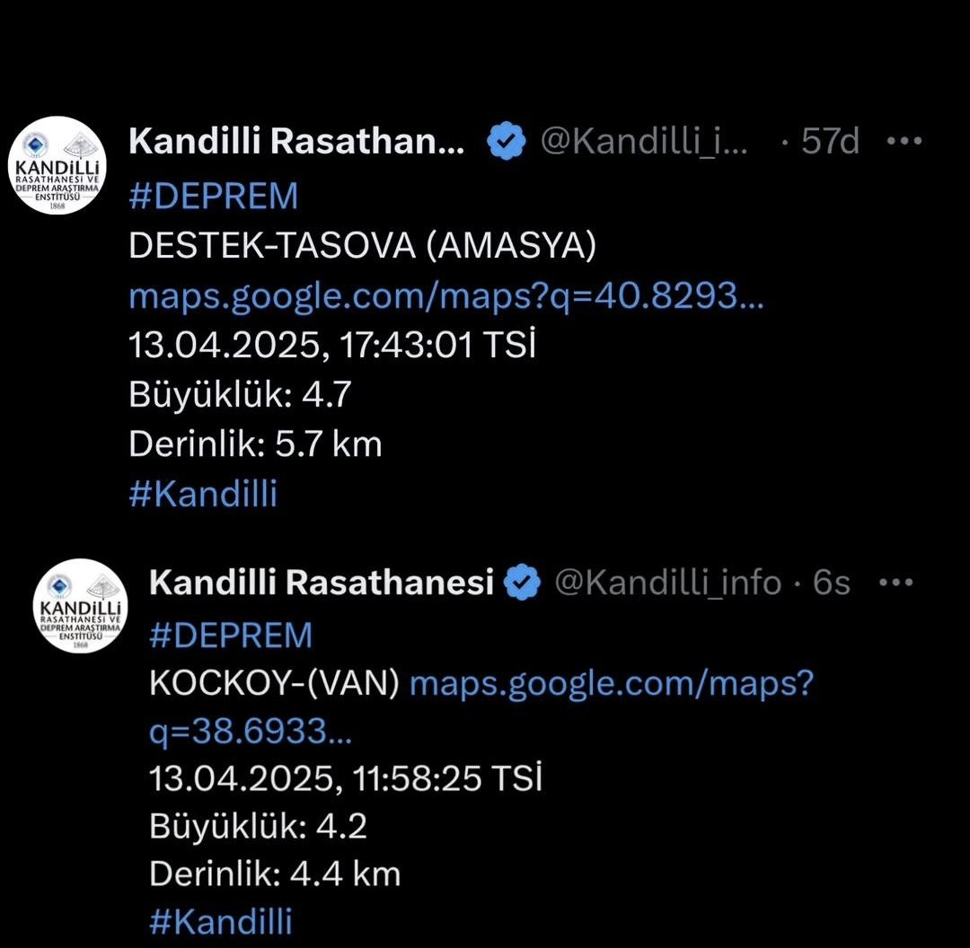 "Van ve Amasya’da meydana gelen depremlerden etkilenen herkese geçmiş olsun. Allah beterinden saklasın inşallah. #deprem #Van #Amasya #ayasofya
