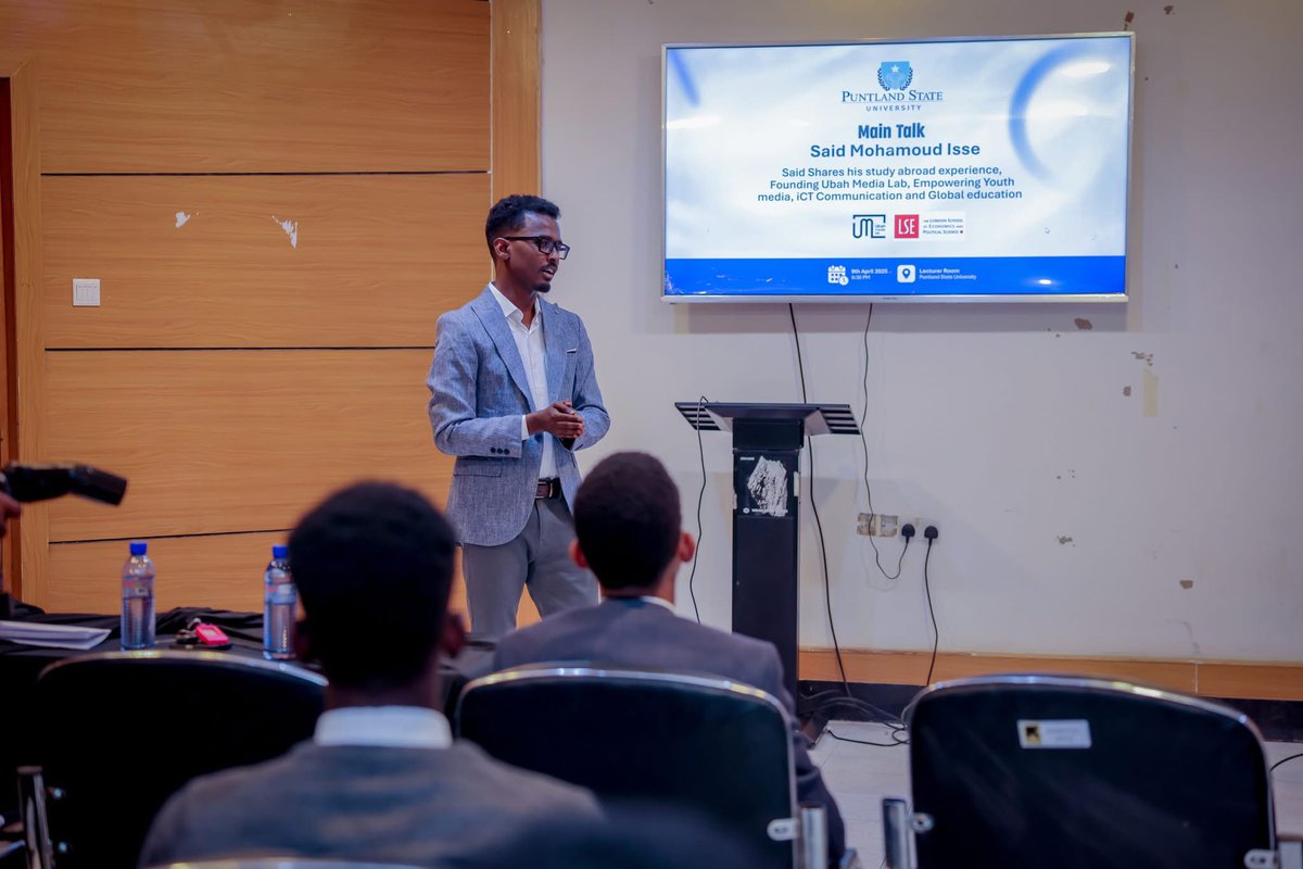 It was such an incredible experience to speak with students at #Puntland State University. I met students who are passionate, curious, and full of ambition—many of them dreaming about studying abroad.

I shared my own journey—what it’s like navigating life as an international