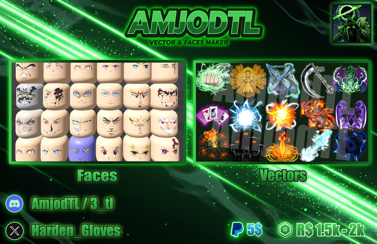 Harden_Gloves's tweet image. Comms Info:
#RobloxDev #roblox #Robloxanime #robloxanimeface #robloxface #robloxart