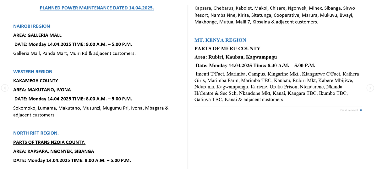 Kenya Power tweet media