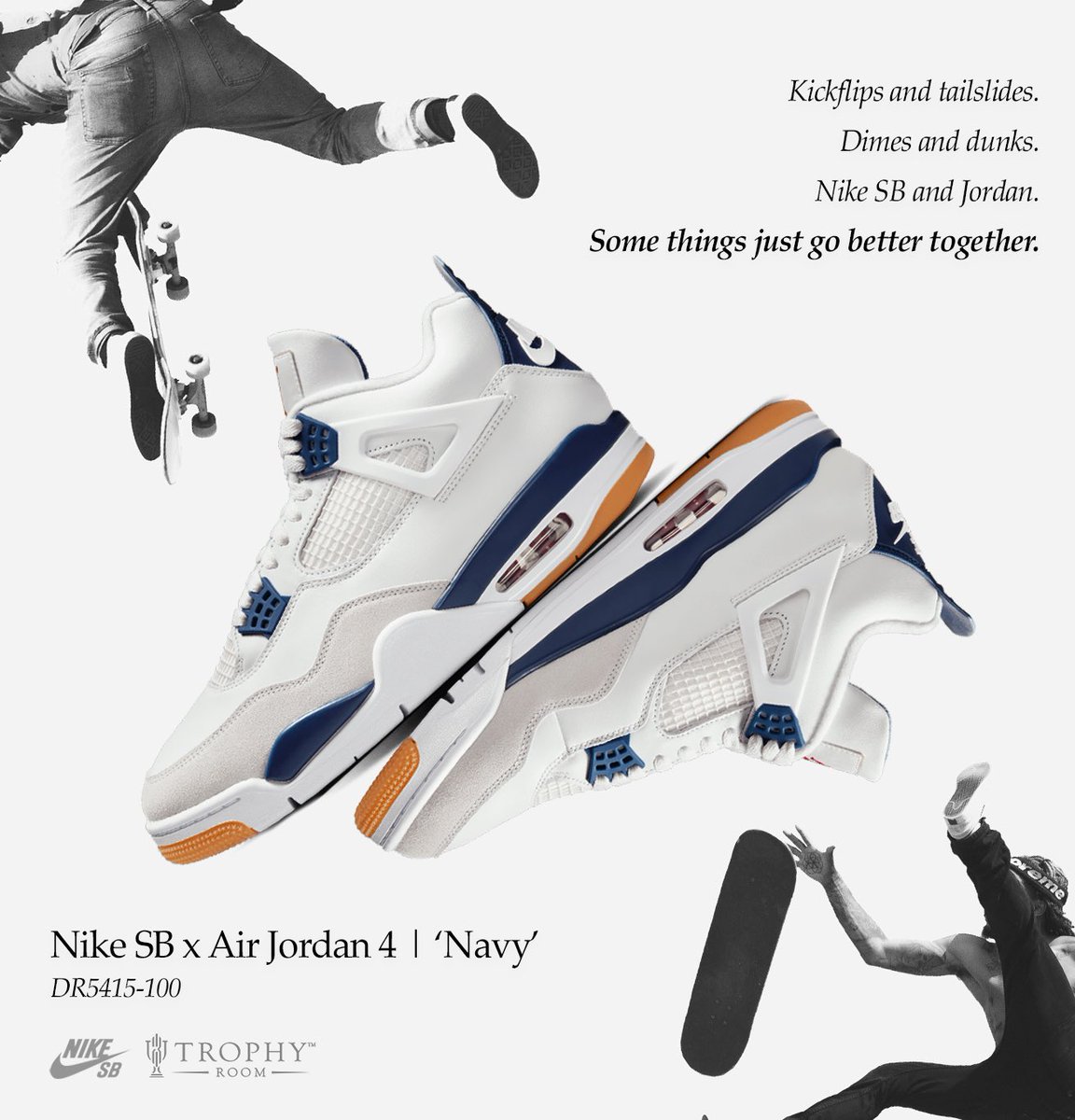 The @NikeSB x <a href="/Jumpman23/">Jordan</a> 4 Retro

‘Navy’

Men’s sizing (4-15)

Raffle Entry In-Store Only 4/13-4/14

Winners selected on 4/15 for in-store pick up 🏆 

#TROPHYROOM🏆‼️