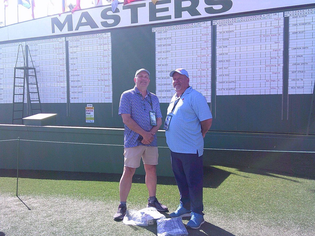 ChamberlinCourt's tweet photo. A tradition unlike any other !!! Masters practice round. Wonderful day with my brother. #Masters2025 https://t.co/jw3pAFbli4