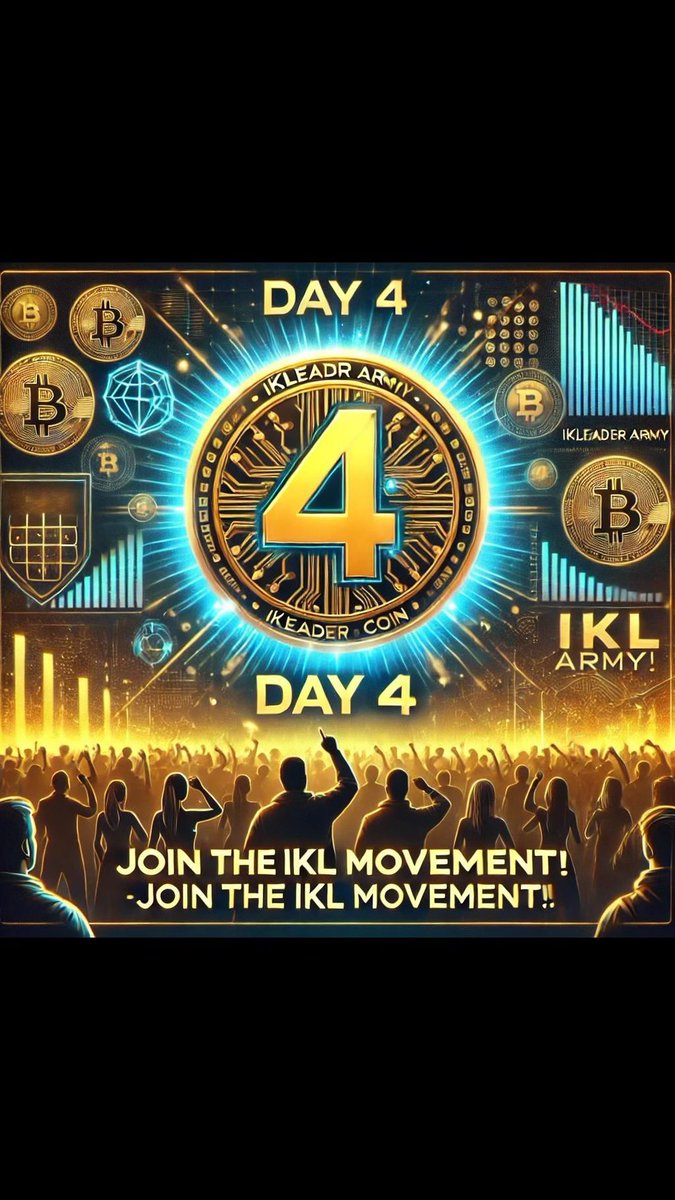IKLEADERARMY's tweet photo. Day 4 – The IKLEADER Army is Rising!

We’re only 4 days in, and the momentum is unstoppable.
The $IKL movement is gaining strength as more leaders join the mission.
This isn’t just a token—this is a revolution in digital finance, rewards, and real impact.

Join the army. Stand for vision. Lead the crypto charge.
The future doesn’t wait. Neither should you.

#Day4 #IKLEADER #IKLArmy #CryptoRevolution #JoinTheMovement #DeFiFuture #BlockchainPower #EarlyAdopters #DigitalAssets #CryptoWithPurpose #TokenLaunch #ArmyOfIKL #HoldToLead #PassiveRewards #Web3Leaders #OverseasCrypto #CryptoPakistan #OverseasPakistanis #PakistaniCryptoArmy #Web3Pakistan #PakistaniInvestors #OverseasSupport #CryptoUrduCommunity