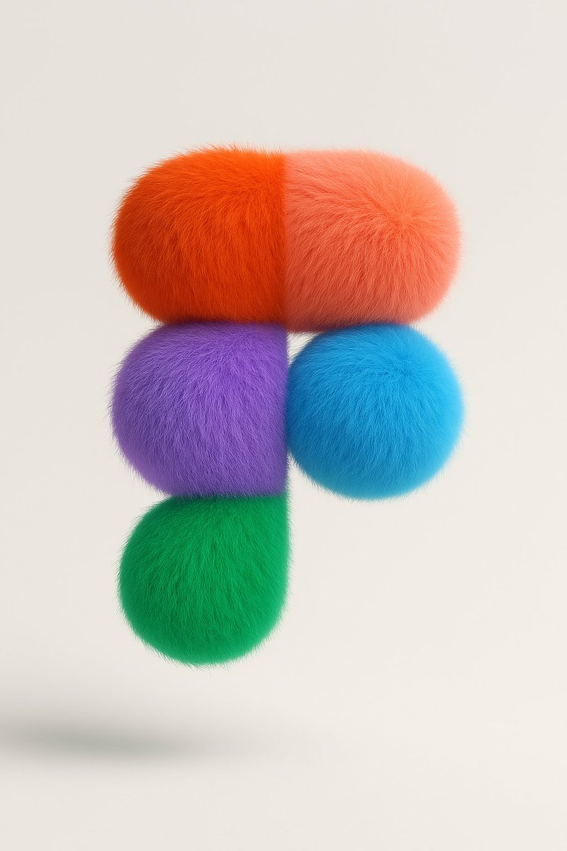 gizakdag's tweet image. How about using the same prompt to create fluffy logos?