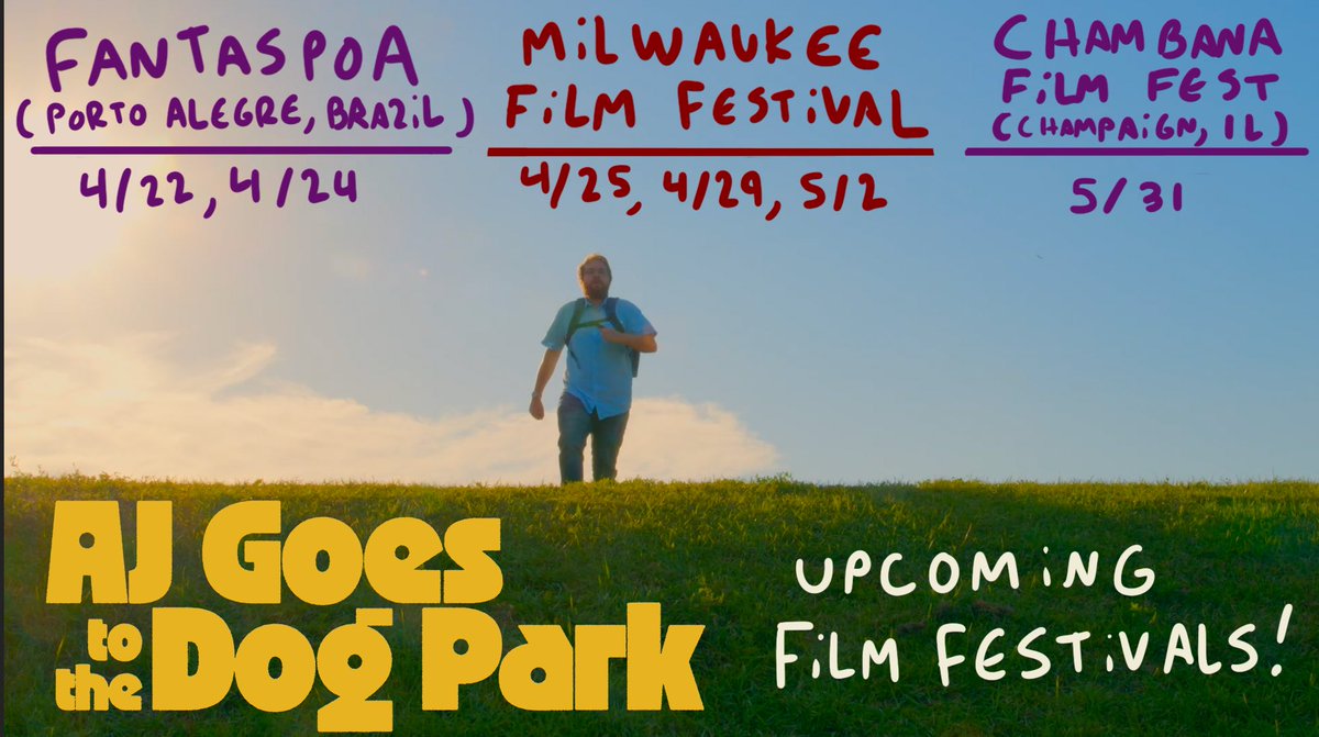 tobytobyjones's tweet image. Here are your next chances to see AJ Goes to the Dog Park. And you should!