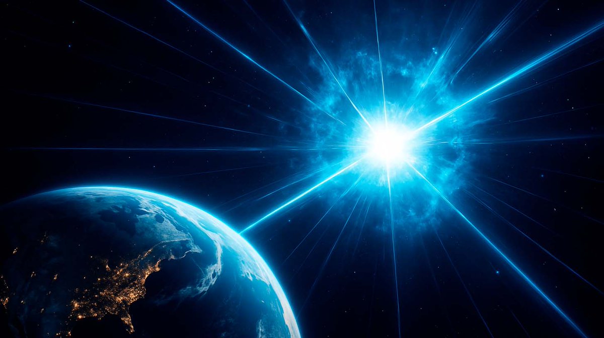 Distance de sécurité: plusieurs années lumières.
La sphère de mort des Supernovae: 
youtu.be/vbTaaparHek?si…