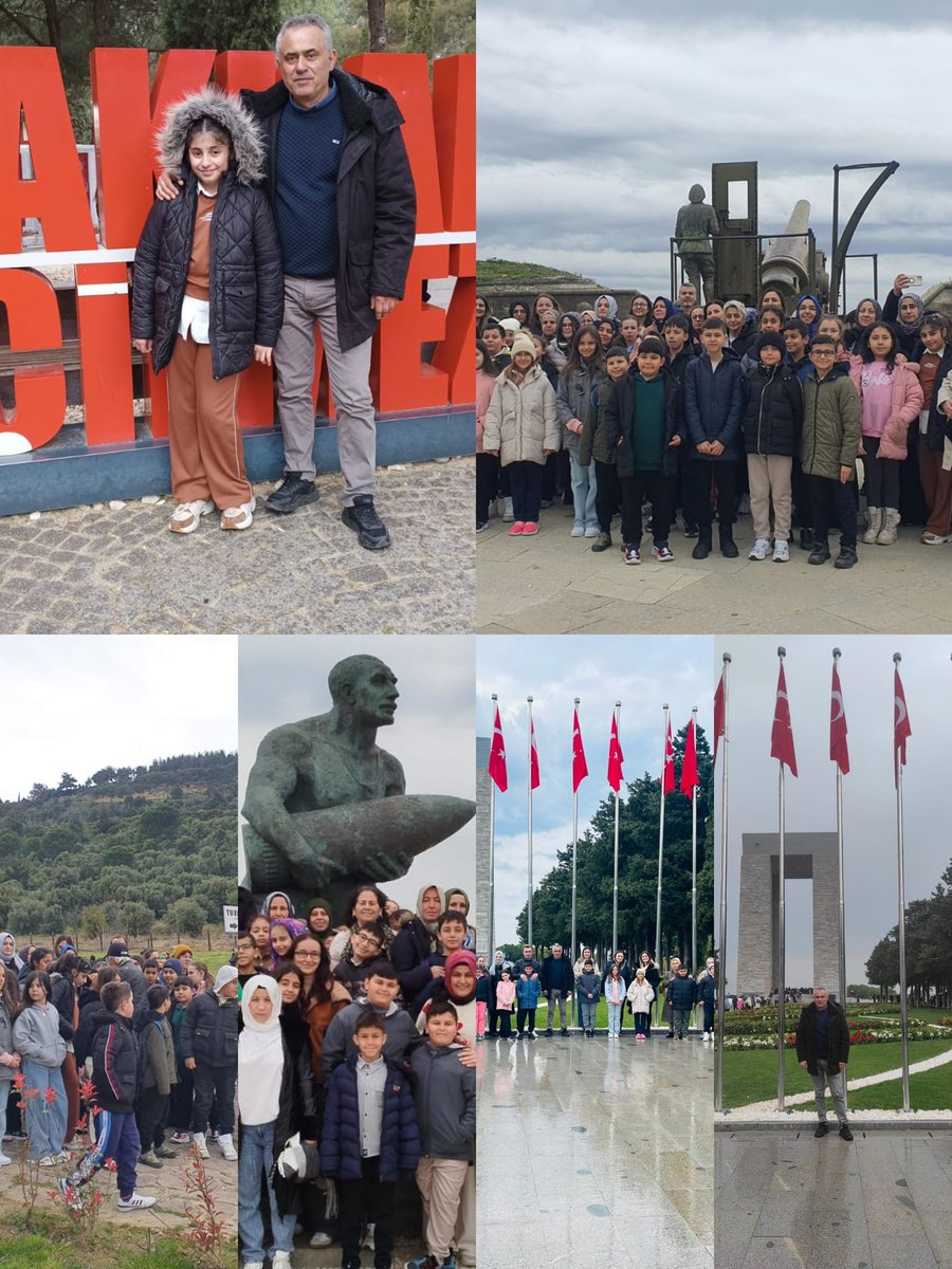 Okulumuz öğretmen, veli ve öğrencileri Çanakkale'nin tarihi mekanlarını ziyaret ettiler.