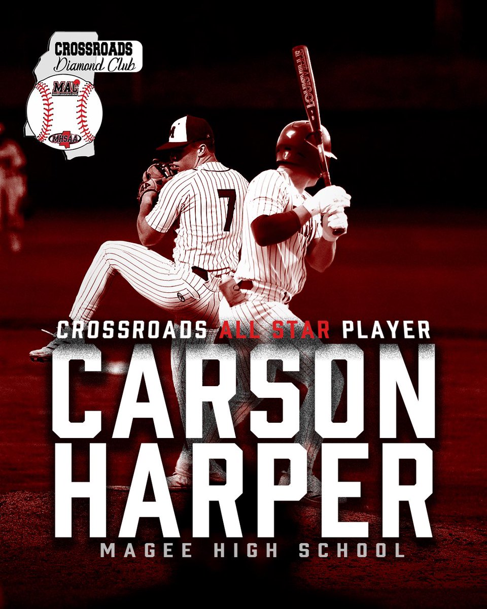Carson Harper (@charper_7) on Twitter photo Blessed to be invited to play in the All-Star game. The 2025 Crossroads Diamond Club D.M. Howie All-Star 1A/2A/3A Baseball Game will be played at 6pm, Thursday, May 29th, at Milton Wheeler Field on the campus of William Carey University in Hattiesburg MS. <a href="/DorseyBaseball/">Adrian Dorsey</a> Blessed to be invited to play in the All-Star game. The 2025 Crossroads Diamond Club D.M. Howie All-Star 1A/2A/3A Baseball Game will be played at 6pm, Thursday, May 29th, at Milton Wheeler Field on the campus of William Carey University in Hattiesburg MS. <a href="/DorseyBaseball/">Adrian Dorsey</a>