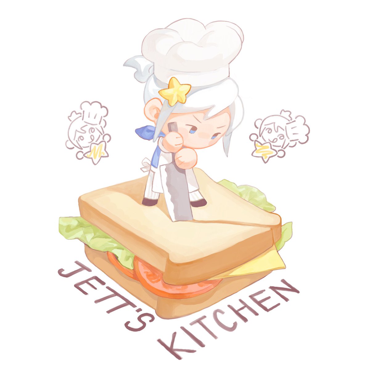 YanCl50's tweet photo. Jett’s kitchen 
捷师傅星级小厨房
#VALORANTfanart #VALORANT #ValorantArt #jett https://t.co/H1eFmIBSPP