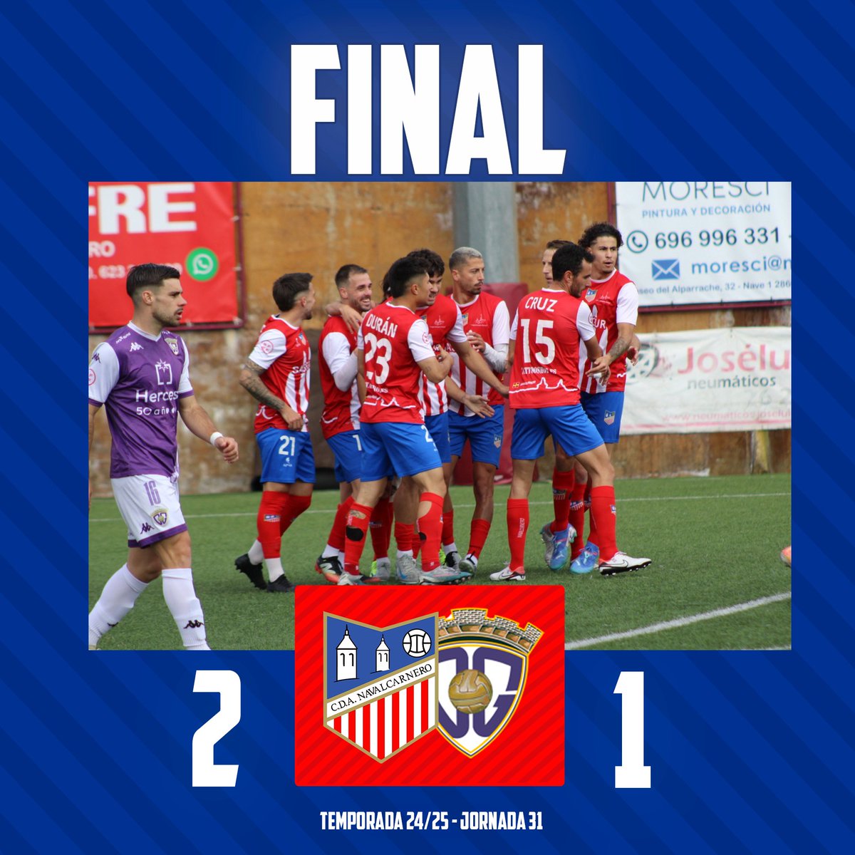 CDANavalcarnero's tweet photo. 🕒 90+5' | FINAAAAAAL! ❤️🤍

#NavalcarneroGuadalajara  
#AlNavalYoLeAmo ⛵ https://t.co/ppb2y2DSBk