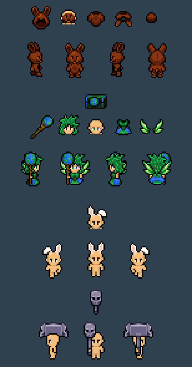 fantasyonline_2's tweet photo. New Gemster Items coming soon to celebrate Easter, Earth Day and a hammer? Why not a hammer?!?
#MMORPG #IndieGame #PixelArt #GameDev #RetroGaming #IndieDev #OnlineGame #fo #fo2 #fantasyonline2 #pixelgame #fantasyonline #videogame #steam https://t.co/dyaZNd8vK6