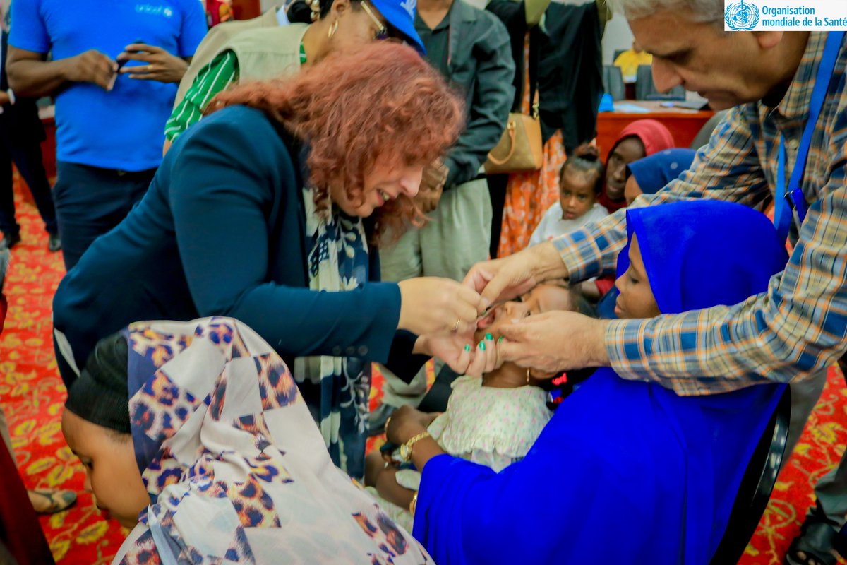 WHO Djibouti (@whodjibouti) on Twitter photo 💉 C’est parti pour la campagne nationale contre la poliomyélite à Djibouti !
✅ Objectif : protéger chaque enfant de moins de 5 ans.
📍Avec l’appui de l’OMS et Unicef, des milliers de vies seront protégées.
#StopPolio #VaccinationPourTous #Djibouti
<a href="/WHOEMRO/">WHO Regional Office for the Eastern Mediterranean</a>
<a href="/UNICEFDjibouti/">UNICEF Djibouti</a> 💉 C’est parti pour la campagne nationale contre la poliomyélite à Djibouti !
✅ Objectif : protéger chaque enfant de moins de 5 ans.
📍Avec l’appui de l’OMS et Unicef, des milliers de vies seront protégées.
#StopPolio #VaccinationPourTous #Djibouti
<a href="/WHOEMRO/">WHO Regional Office for the Eastern Mediterranean</a>
<a href="/UNICEFDjibouti/">UNICEF Djibouti</a>